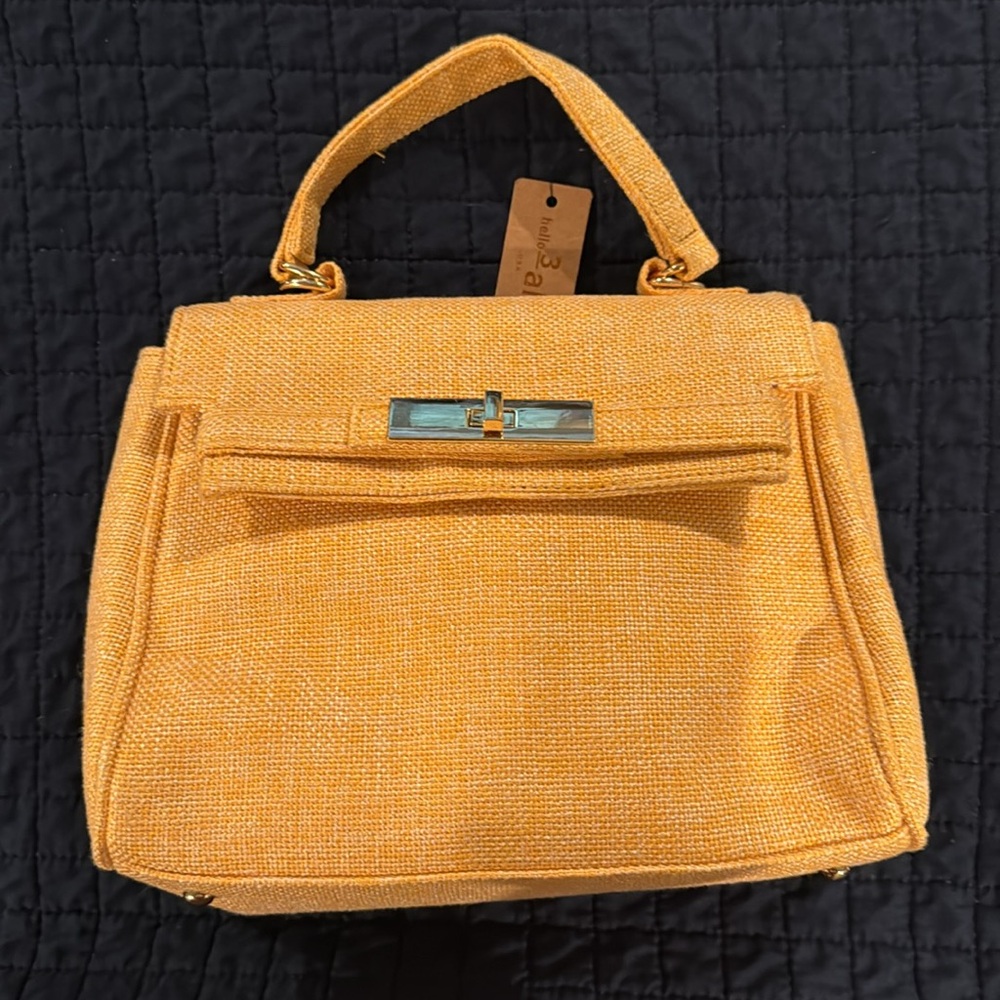 NWT Hello 3am Yellow Handbag